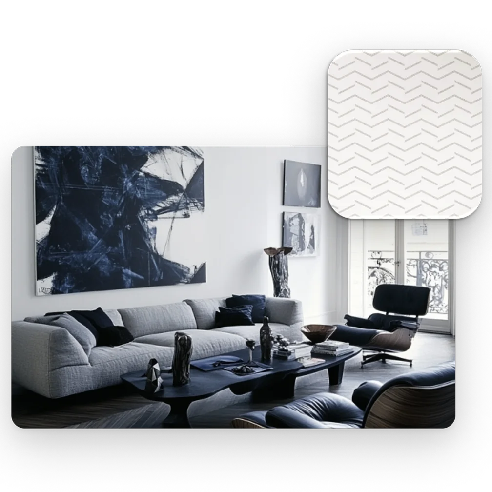 Signature living room finish package
